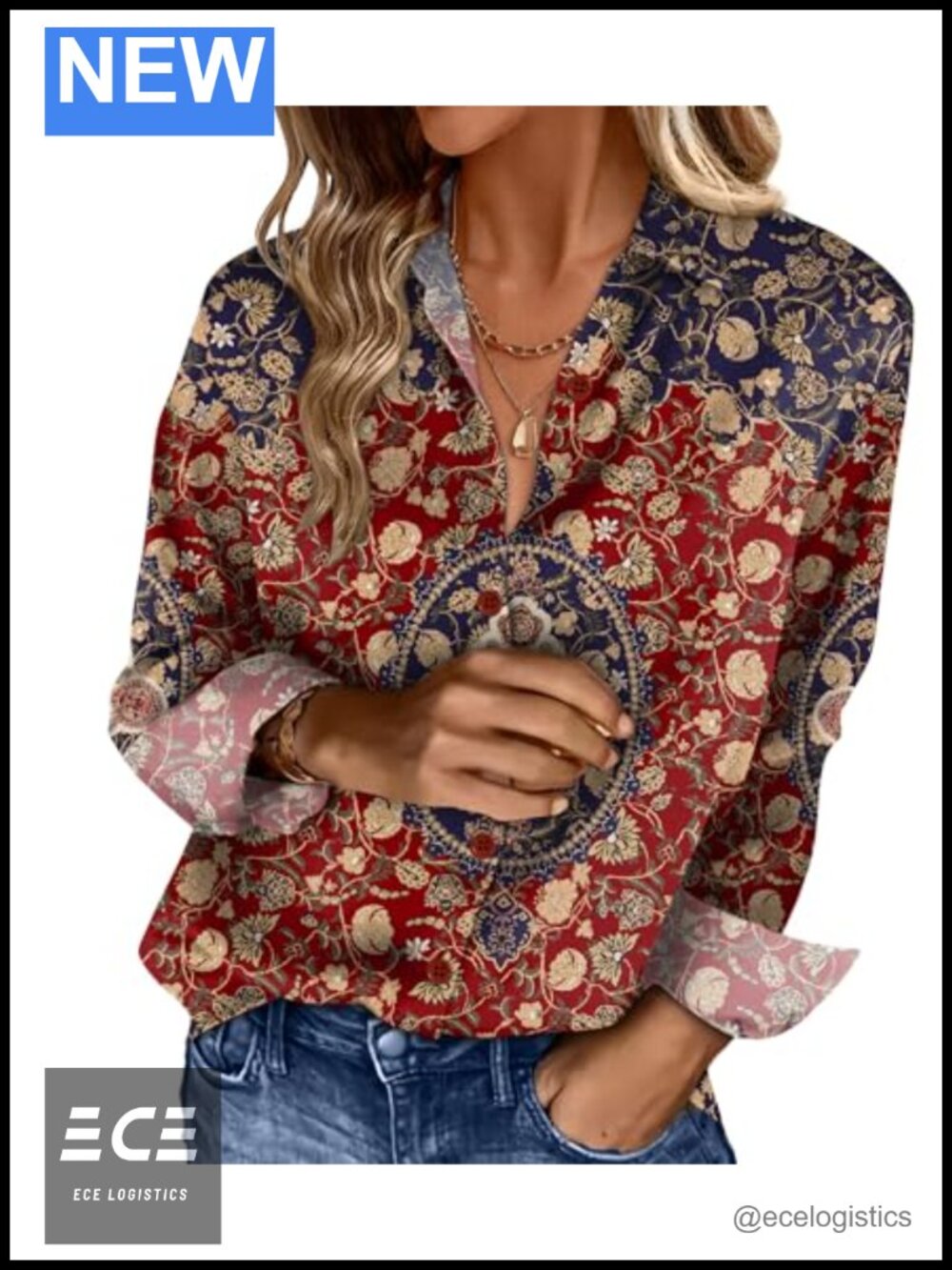 Women's Button Down Shirt Long Sleeve Satin V-Neck Blouse Business Casual